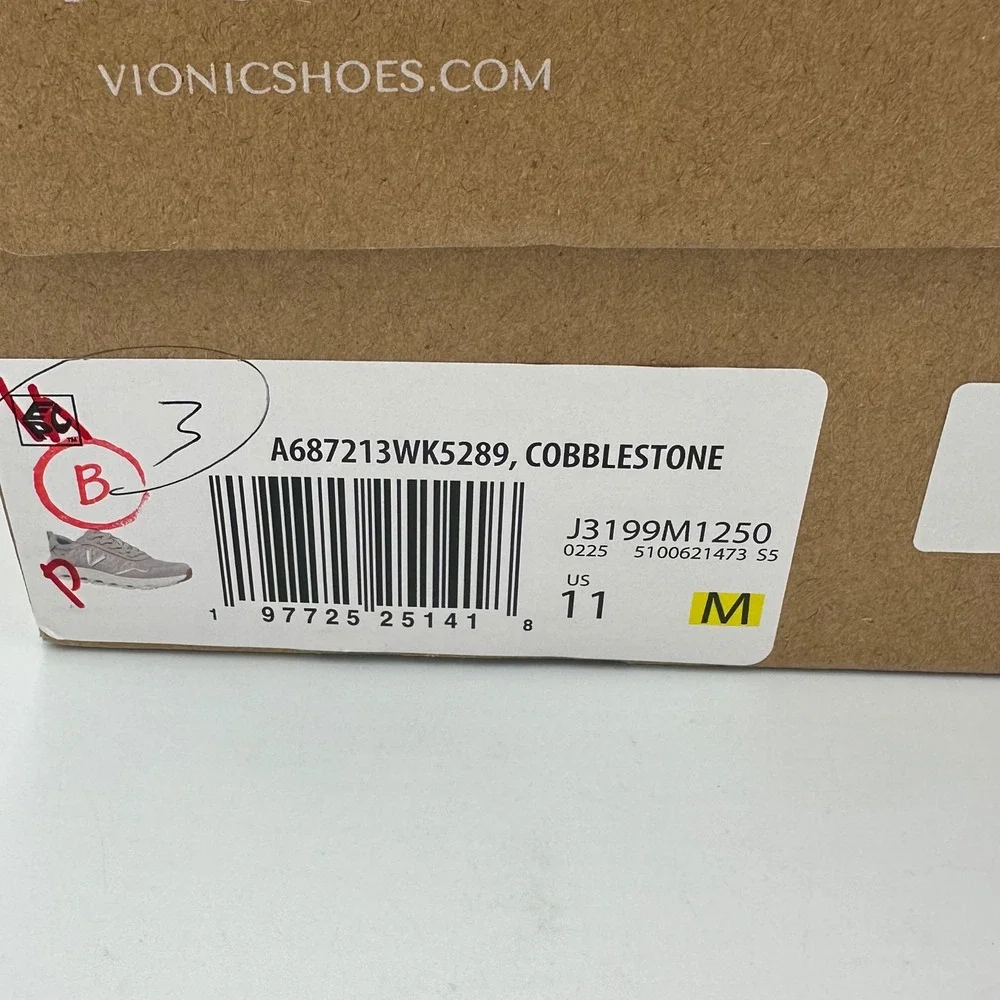 Vionic Presley‎ Walking Sneaker women 11 Taupe Suede slip-on Athleisure Orthotic